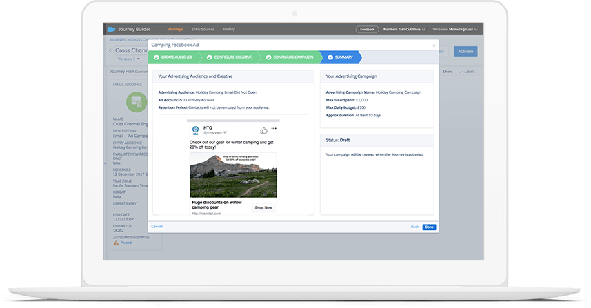 screenshot of Salesforce Marketing Cloud